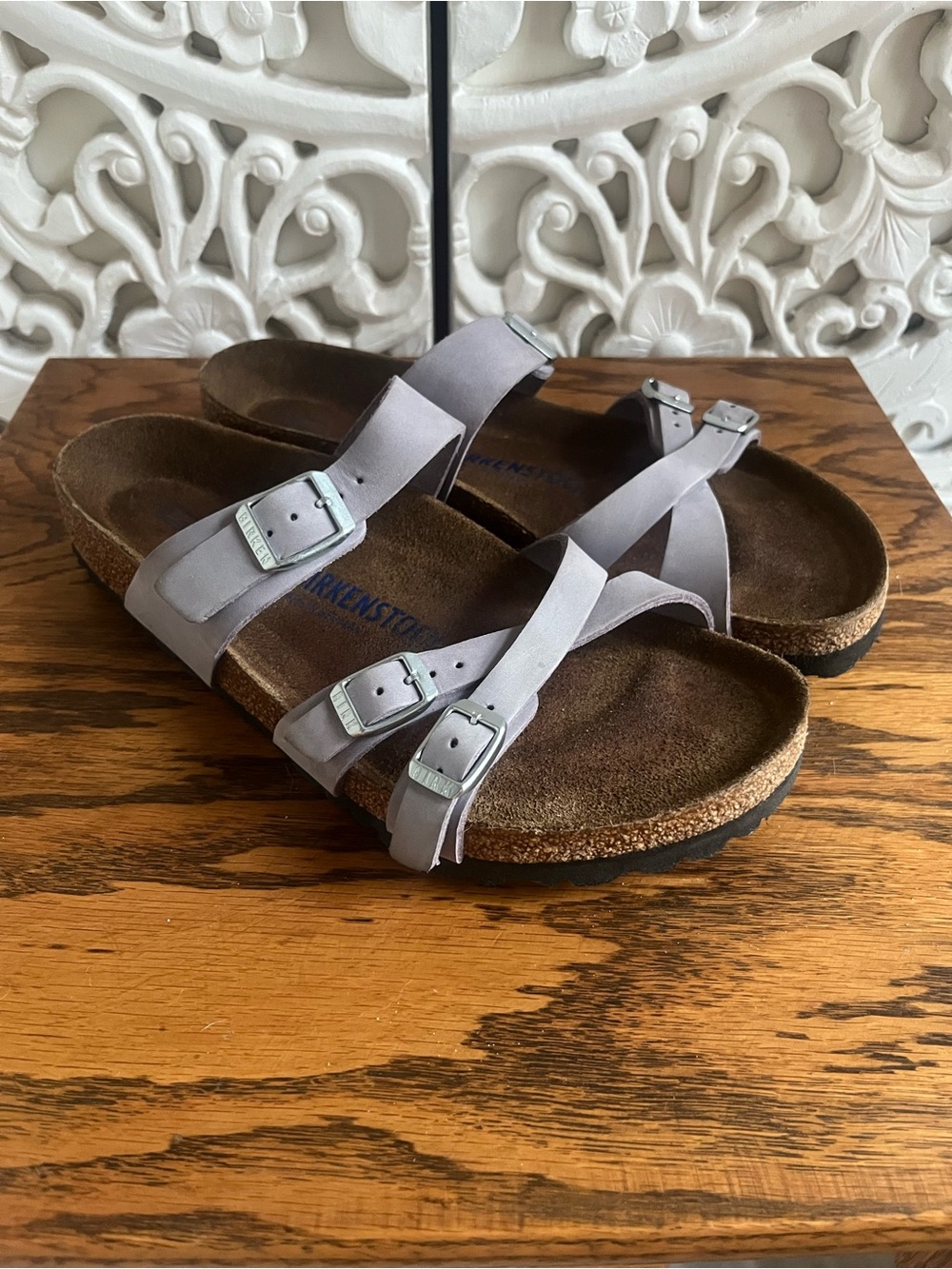Birkenstock Franca Lavender Nubuck Leather Sandals EU 41 US 10/10.5